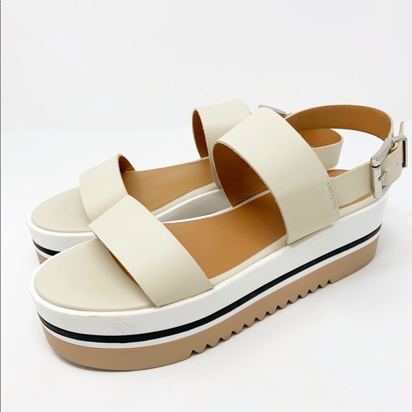 tan steve madden platform sandals